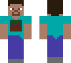 minecraft steve with grass block