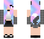pastel wolf girl