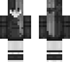 black and white