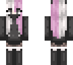 half pink half white