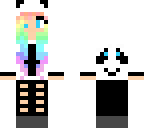 kawaii panda onesie girl