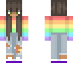 rainbow sweater girl