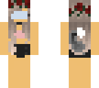skylar with a bandana and swim suit