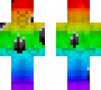 static rainbow steve