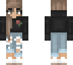 rose hoodie girl