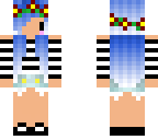 blue haired girl