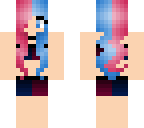 blue pink girl