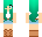 turquoise haired girl