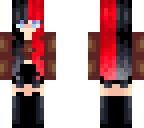 black red hair editz