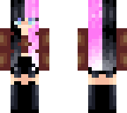 edit pink and black hairz