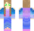  finished blue and purple ombre dress
