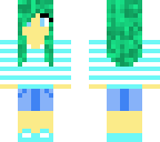 girl with teal hair
