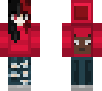red and black hair 