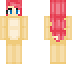 base with pink hair and blue eyes