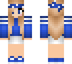blue bandanna girl