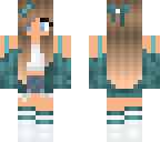 cyan and teal twin