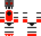 funtime foxy red edition endoskeleton face