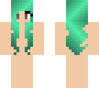 mint haired girl