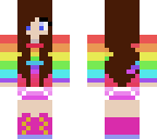 rainbow cute girl