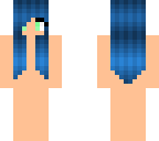 blue hair girl skin base