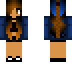 cute blue hoodie girl