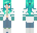 cyan hair