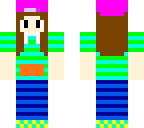 striped girl
