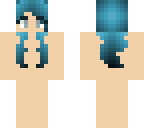 blue haired girl base