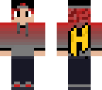 cool boy with hypixel logo