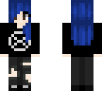 me with blue hair