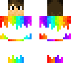 rainbow drip with belt