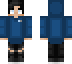 blue hoodie