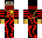 red and black