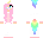 toddler with cotton candy hair and blue eyes