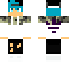 blue haired boy