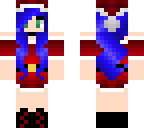 blue haired santa