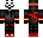 red dragon boy hacker mask on overlay