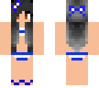 cute blue bikini
