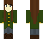 green coat