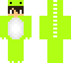 green dino onesie