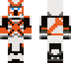 orange and white samuri