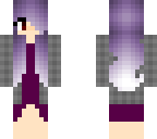 purple wavy hair