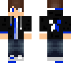blue on white