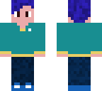 me in real life with blue hair