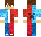 red and blue