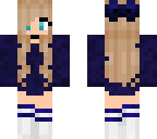 blue hoodie girl