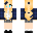 cute little school girl with plat
