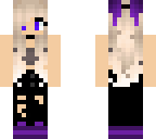 purple girl without flanel