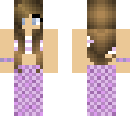 purple mermaid girl