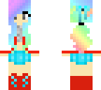 red and blue